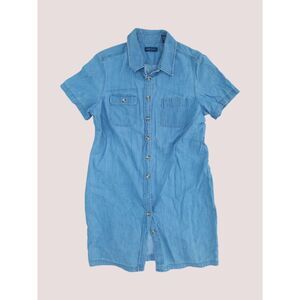 KAREN SCOTT Size XL Cotton Denim Button Down Essential Versatile Dress